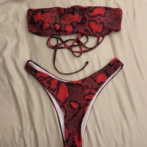 Zaful snake print bikini
